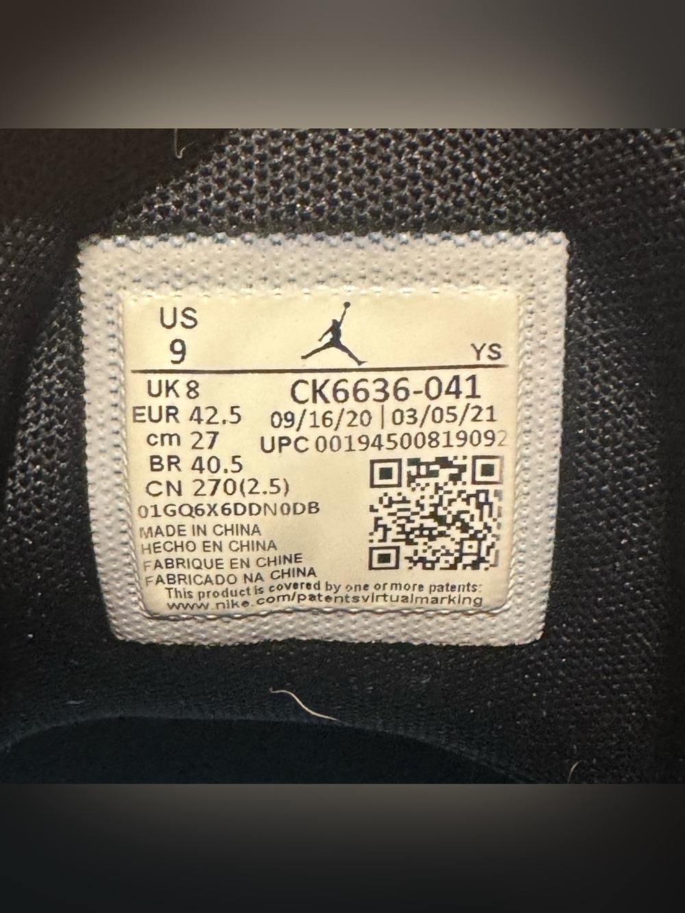 Nike Air Jordan Max Aura 2 in Black and University Blue Men’s 9.5 - Picture 7 of 8